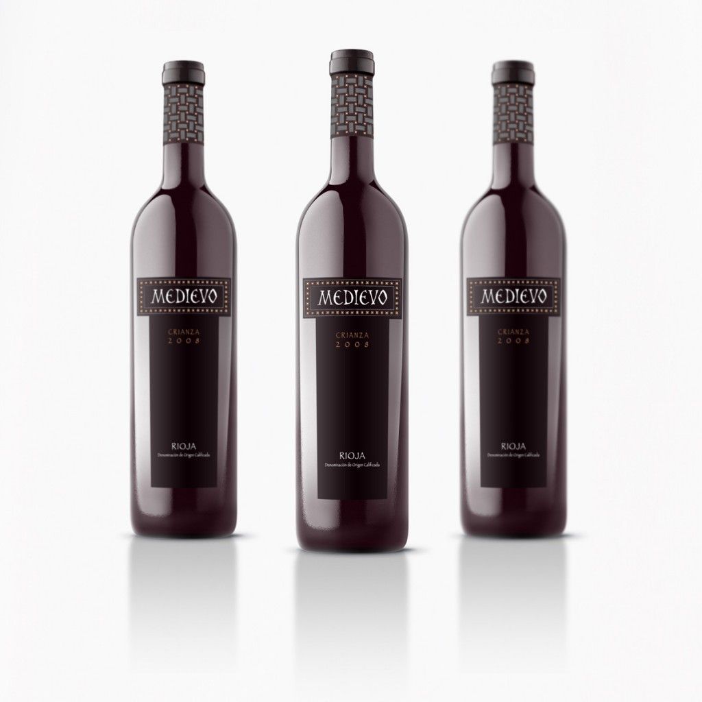 diseño etiqueta botella vino